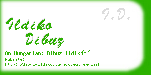 ildiko dibuz business card